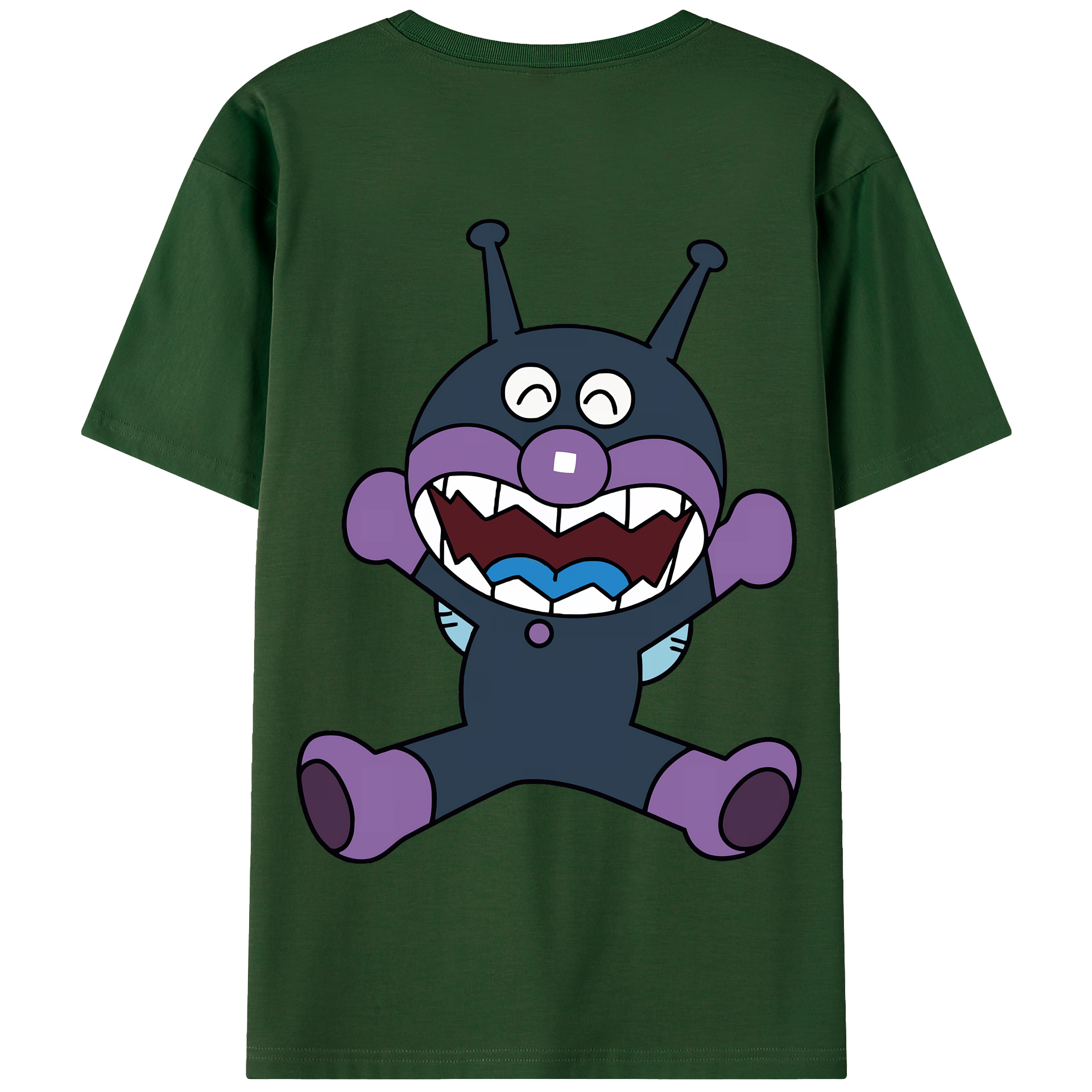（画像用） アンパンマン Anpanman 綿100％半袖Tシャツ（背面プリント）